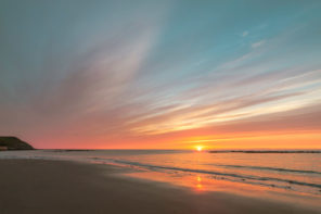 Bernard Dixon - Summer Sunrise - Scarborough Wallpaper