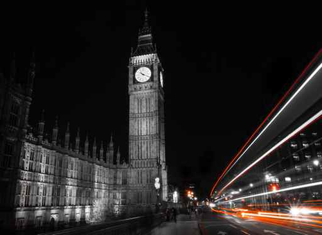 black and white london wallpaper pictowall