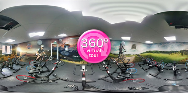 Click here to view a 360 degree 'Virtual Tour' of the cycling studio