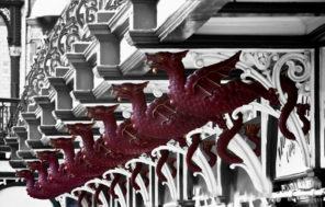 Leeds Market Dragons Wallpaper mural