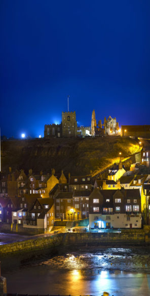 Whitby Town & Abbey Wallpaper mural
