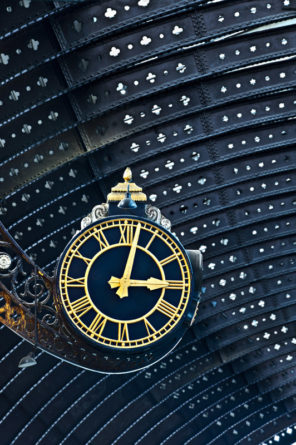 York Railway Clock Wallpaper mural
