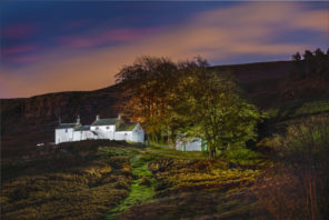 white wells flat copy Wallpaper mural