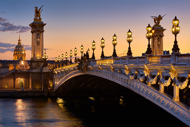 Pont Alexandre III Bridge, Paris, a custom size, printed wallpaper by ...